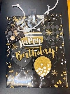 Party Bag Black and Gold