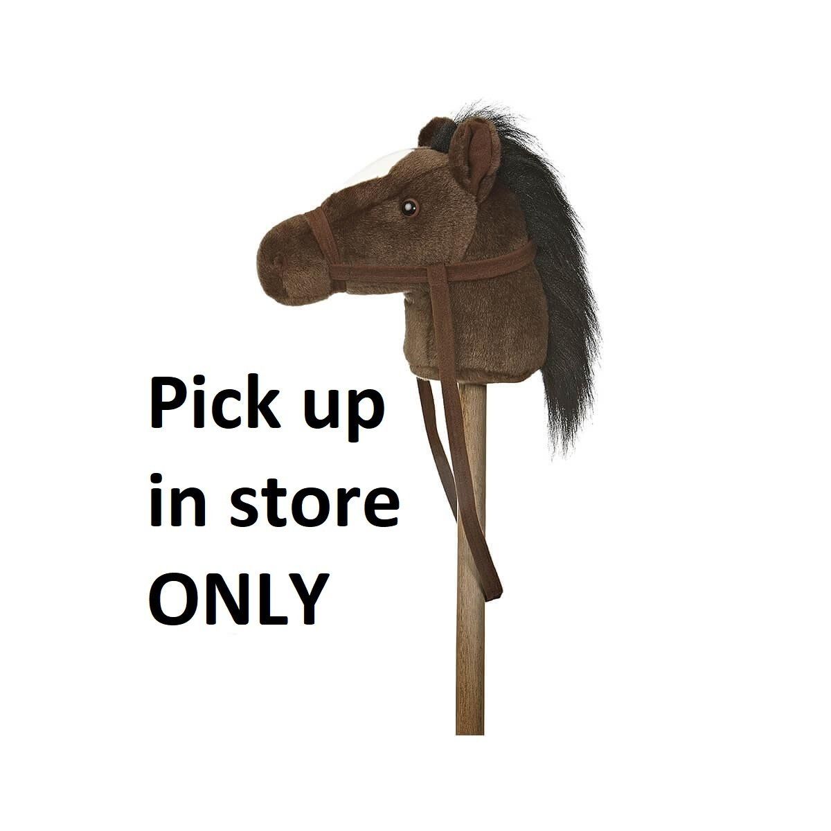 37&quot;Dark Brown Giddy Up Pony Stick Horse