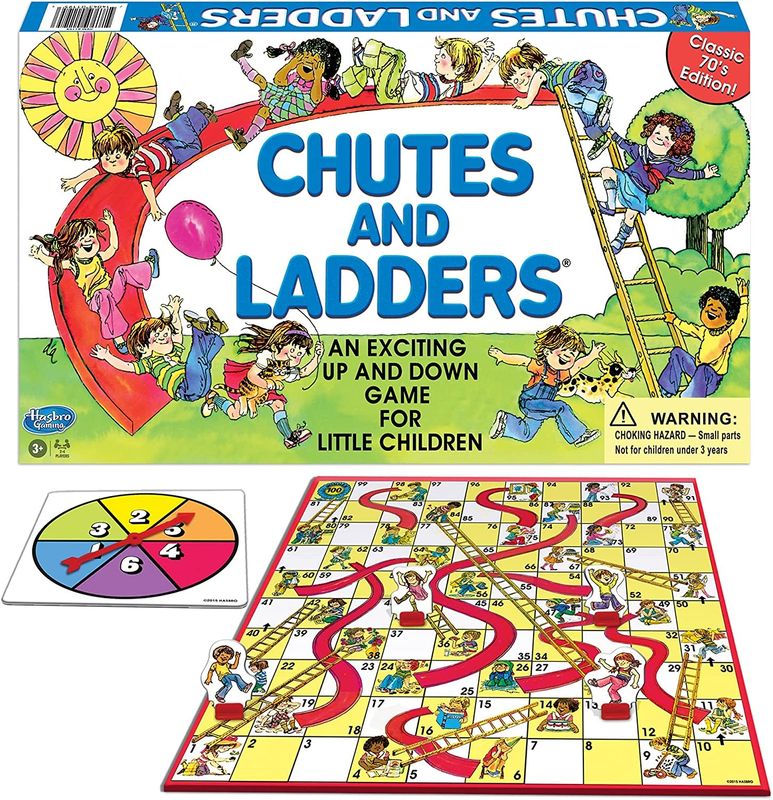 Chutes and Ladders Classic Edition (1/4 fold board)