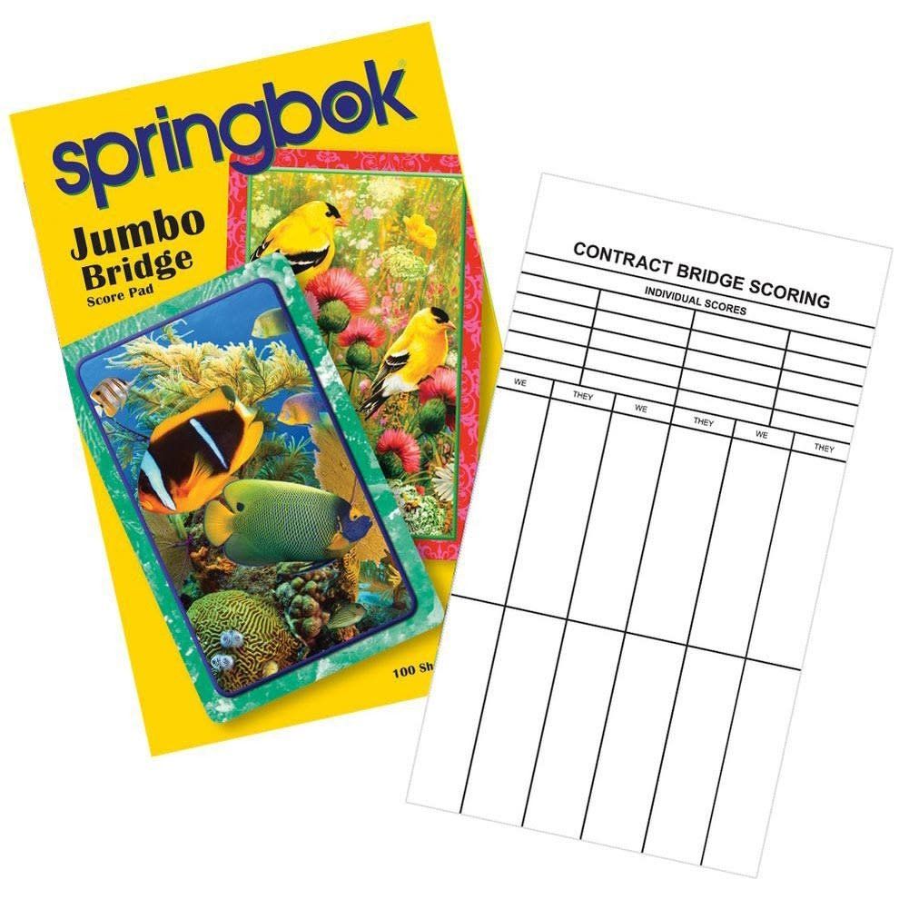 Jumbo Bridge Score Pad