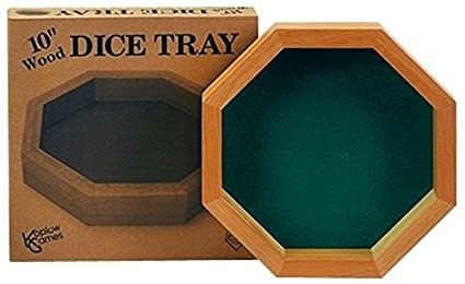 10-inch Wood Dice Tray