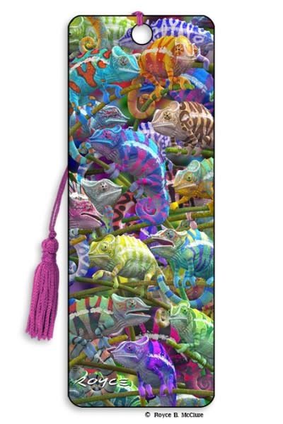 Chameleon  Card and 3D Bookmark