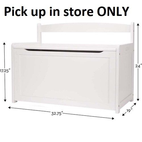 Wooden Toy Chest - White