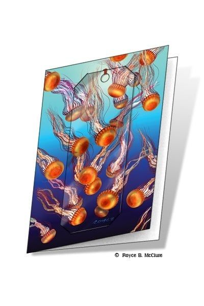 Jellyfish Card and Bookmark