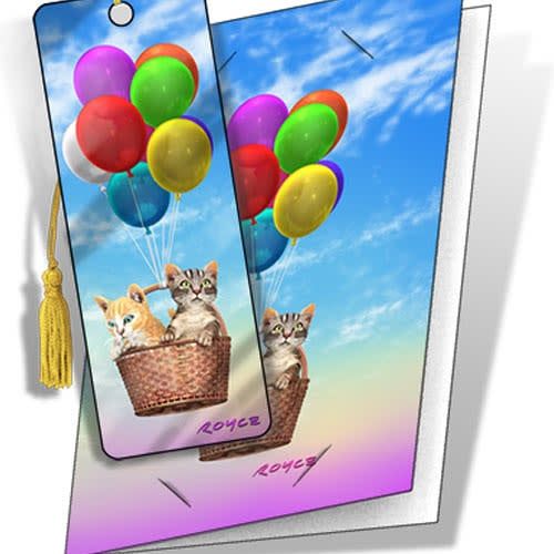 Kitty up Card and 3D Bookmark