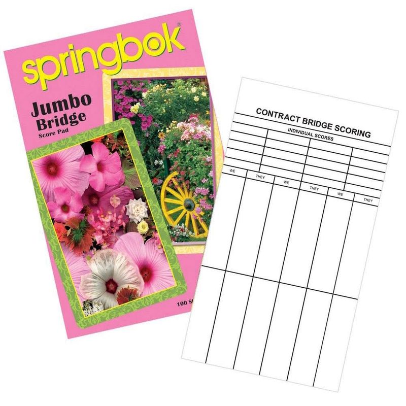 Jumbo Bridge Score Pad