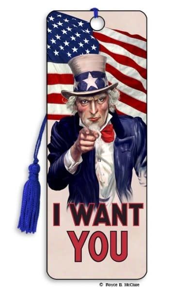 Uncle Sam Card and 3D Bookmark