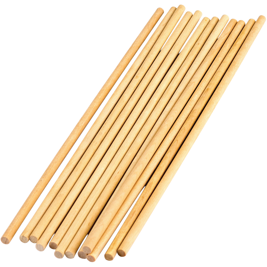 1/4 inch Wood Dowels 12 Pieces