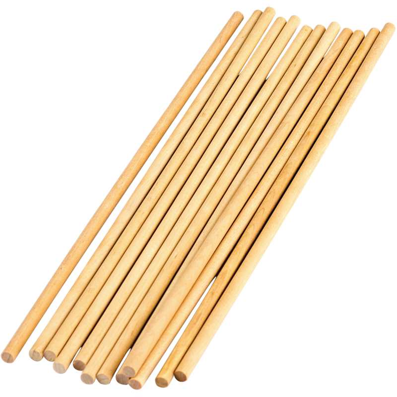 1/4 inch Wood Dowels 12 Pieces