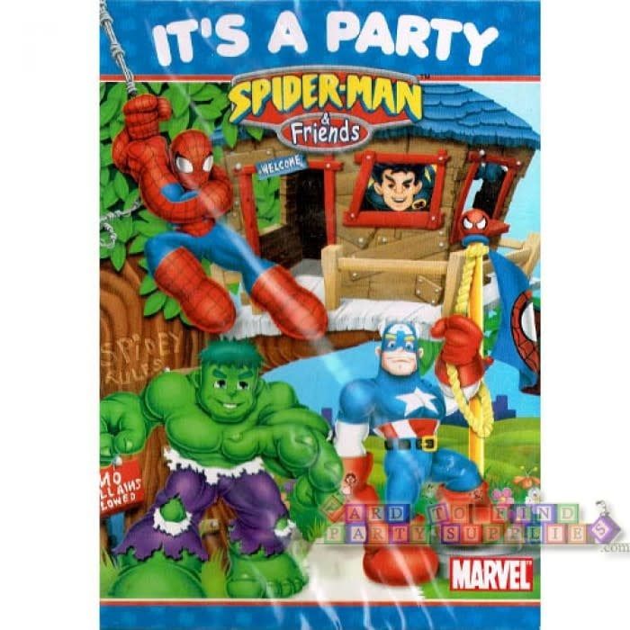 Birthday Invitations Spider-man and Friends