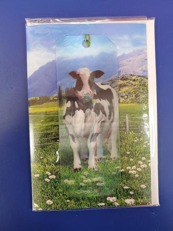 Cow Card and 3D Bookmark