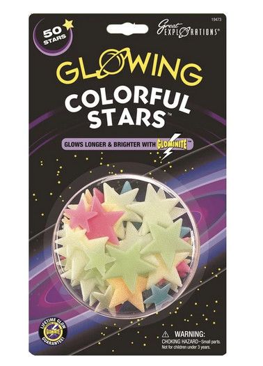 Colorful Glow-in-the-Dark Stars