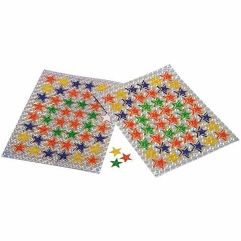 Star Stickers Pack of 12 Sheets