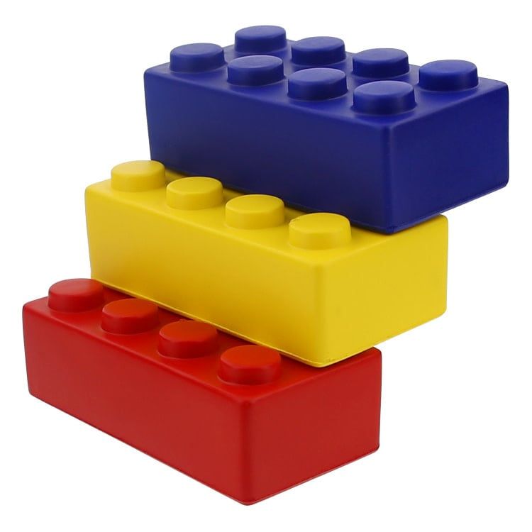 Block Mania Stress Toys (Single - Assorted Colors)