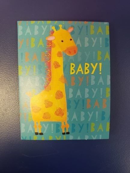 Baby Giraffe Mini Card