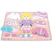 Dressing Girl Wooden Puzzle