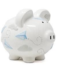 Paper Airplane Piggy Bank