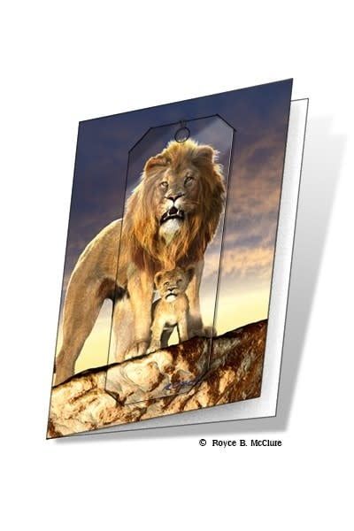 Lion Card and 3D Bookmark