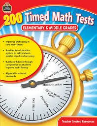 200 Timed Math Tests Elementary &amp; Middle School