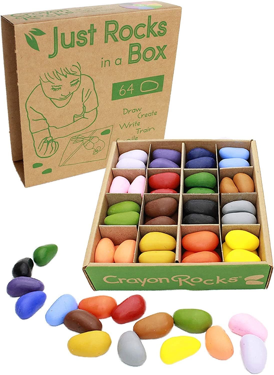 Just Rocks in a Box 64 count 32 Colors