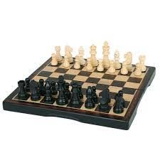 Chess Ebony 3 in 1 Game Set 11'