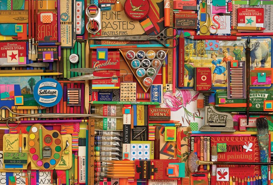 Vintage Art Supplies 2000 pc