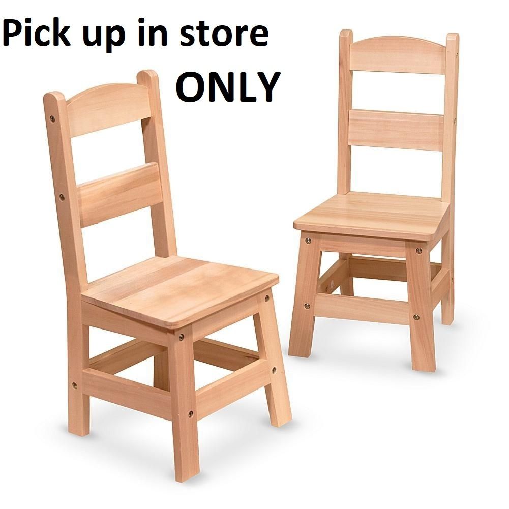 Wooden Chair Pair - Natural