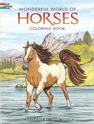 Wonderful World of Horses Coloring Book - John Green