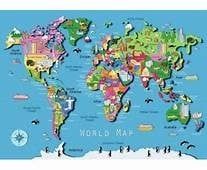 World Map 60 pc