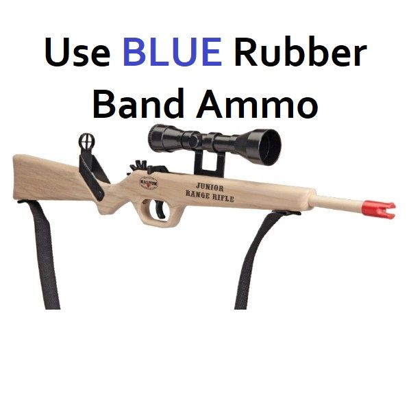 Jr. Range Rifle With Scope and Sling Rubber Band Gun