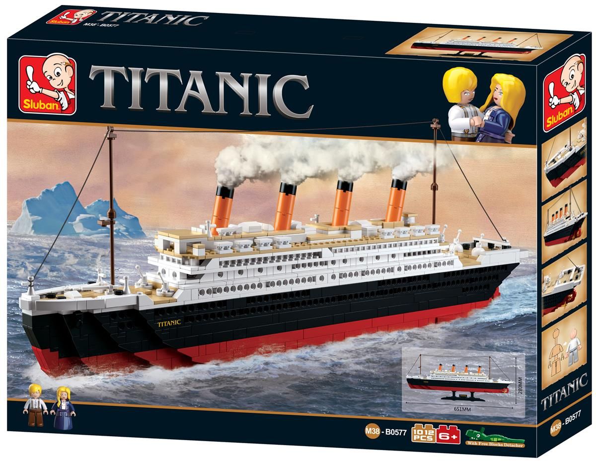 Titanic with Jack and Rose Figures (1012 pieces)