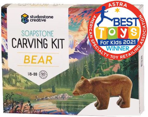 Bear Soapstone Carving Kit