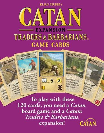Catan Expansion Traders &amp; Barbarians 120 Game Cards