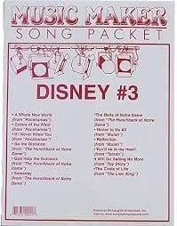 Music Maker Song Packet Disney 3