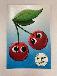 Scratch &amp; Sniff: Happy Little Cherries Enclosure Card