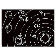 Chalkboard Placemat Solar System