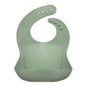Silicone Catch Bib Sage