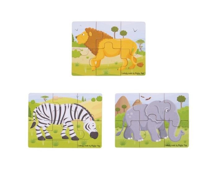 Safari 3 Puzzle 6 pc Each