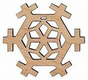 Wood Ornament Snow Flake