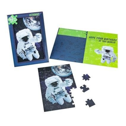 The Astronaut Jigsaw Card