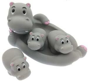 Tubby Scrubby Hippo Family Bath Toy