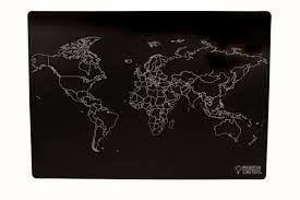 Chalkboard Placemat World Map