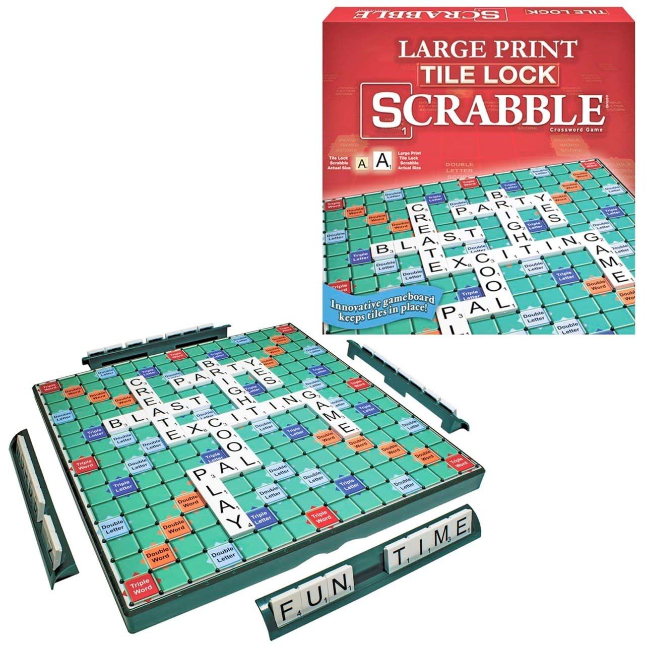 Large Print Tile Lock Scrabble