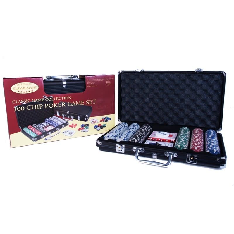 Poker Chip Case (black) with 300 chips