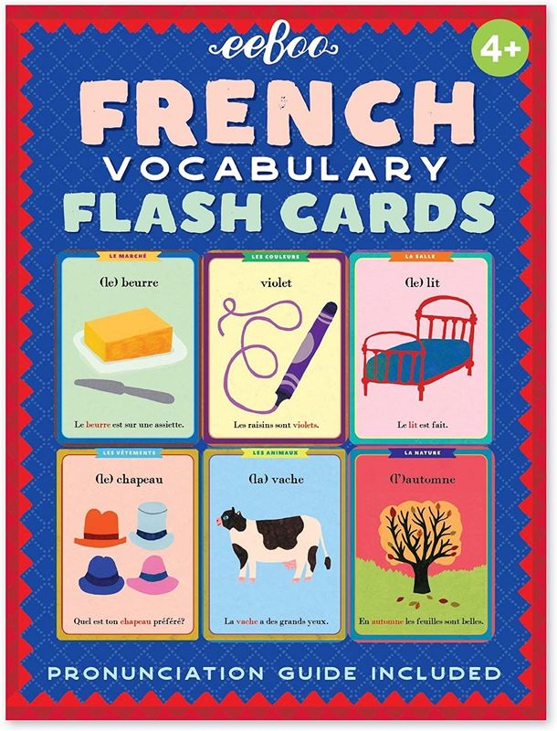 French Vocabulary Flash Cards