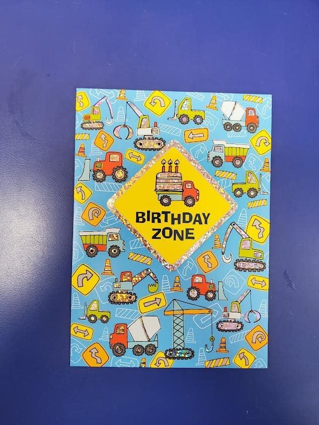 Birthday Zone Foil Card