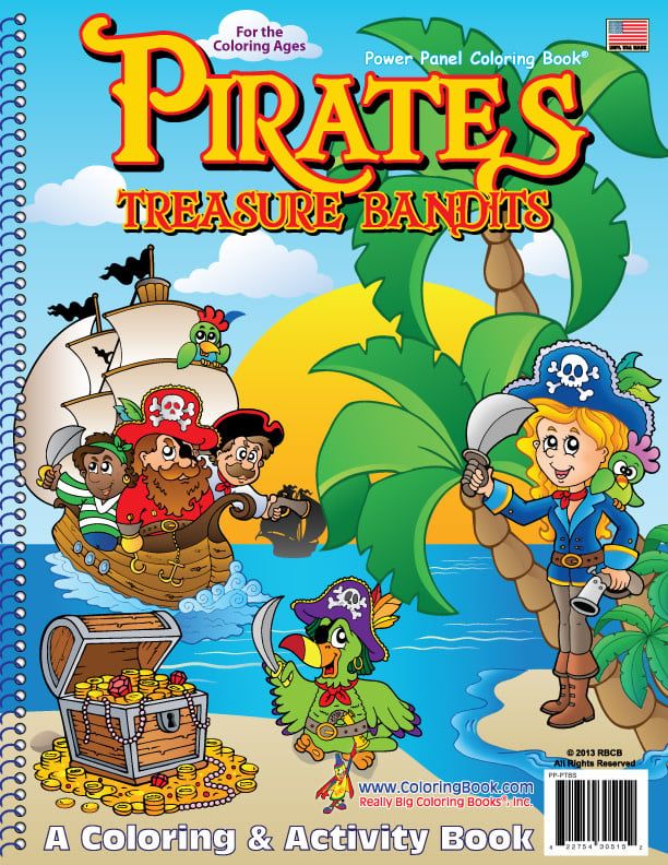 Pirate Treasures Coloring Book