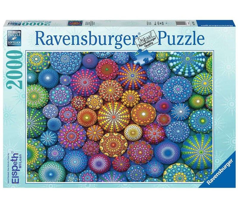 Radiating Rainbow Mandalas 2000 pc