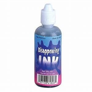Disappearing Ink