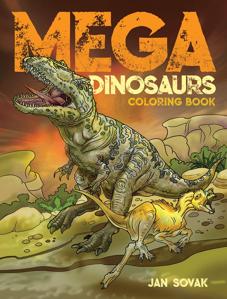 Mega Dinosaur Coloring Book - Jan Sovak